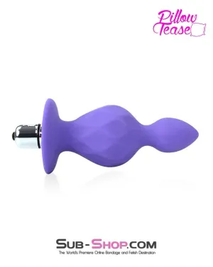 0410E      Purple Genie Bottle Large Vibrating Butt Plug - LAST CHANCE - Final Closeout!