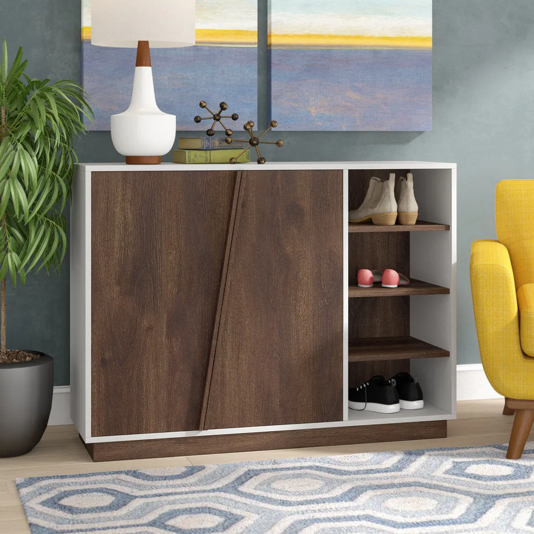 16 Pair Shoe Storage Cabinet Mercury Row®