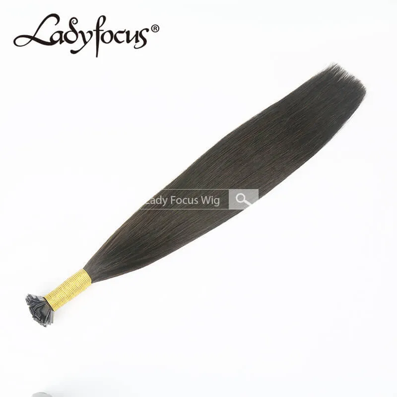 #2 Darkest Brown Pre-bonded I/U/V/Flat Tip Hair |Nano Ring |6D Hair Extensions