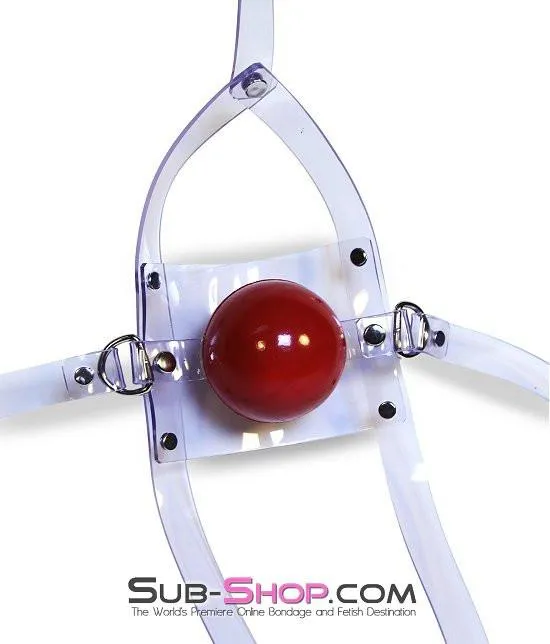 7170A      Clearly Stuffed 2” Large Ball Gag Trainer