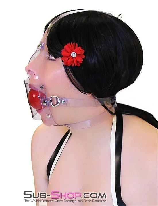 7170A      Clearly Stuffed 2” Large Ball Gag Trainer