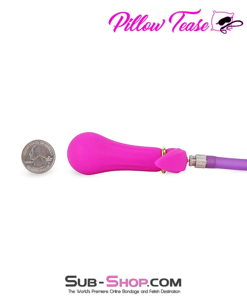 7923M      Vibro Ball Silicone Inflatable Butt Plug with Removable Pump Hose