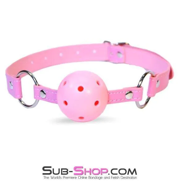 9002DL      Pink Breather Ball Gag
