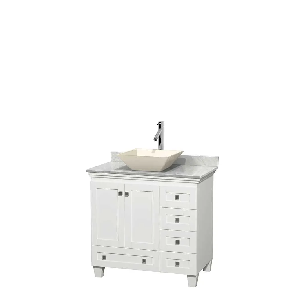 Acclaim 36 Inch Single Bathroom Vanity in White