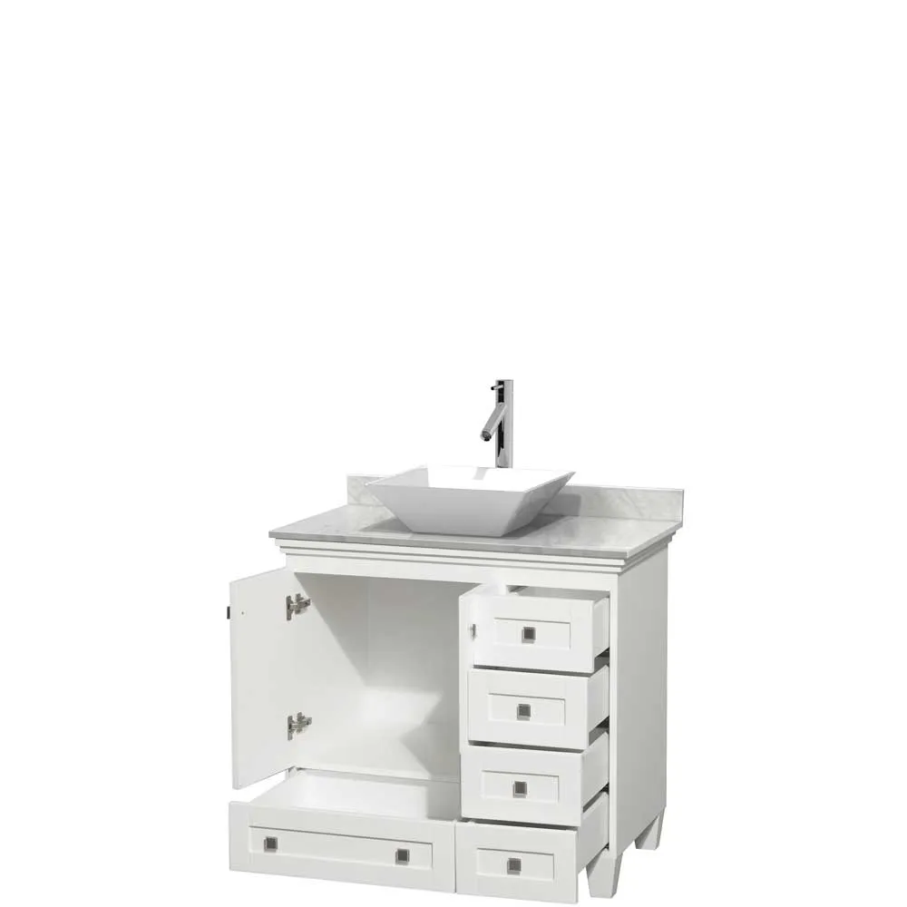 Acclaim 36 Inch Single Bathroom Vanity in White