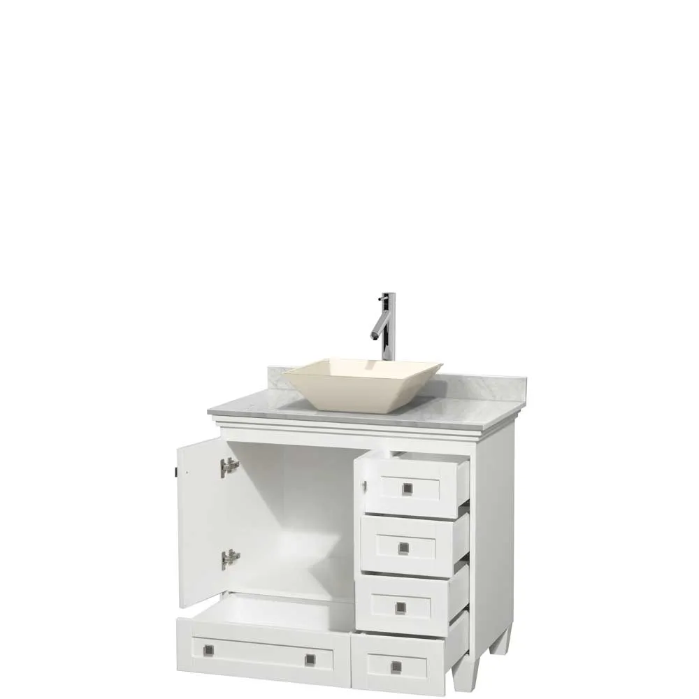 Acclaim 36 Inch Single Bathroom Vanity in White