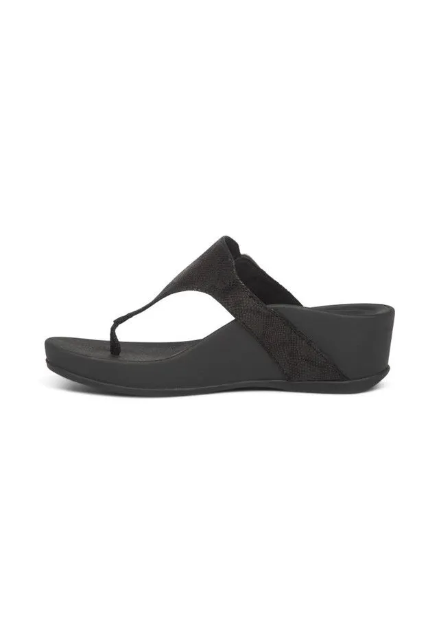 Aetrex Women Kate Sandal Black