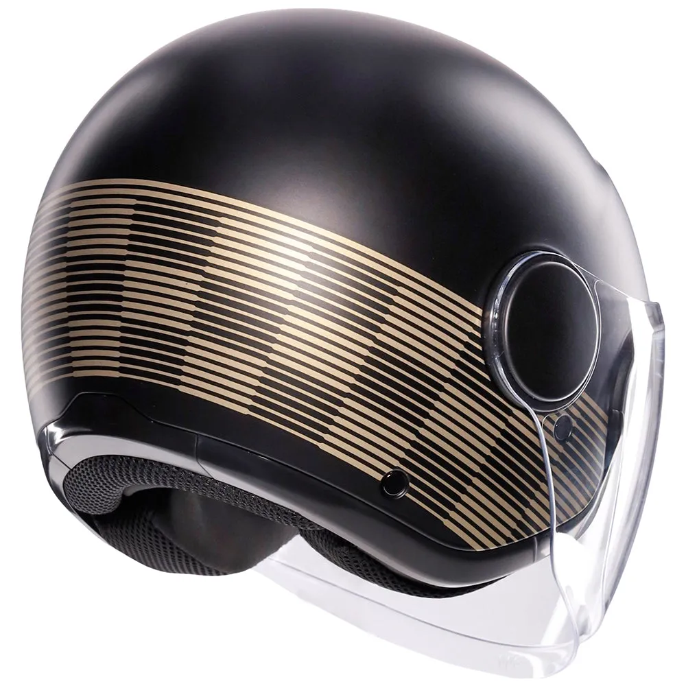 AGV ETERES [PONZA MATT BLACK/GOLD]
