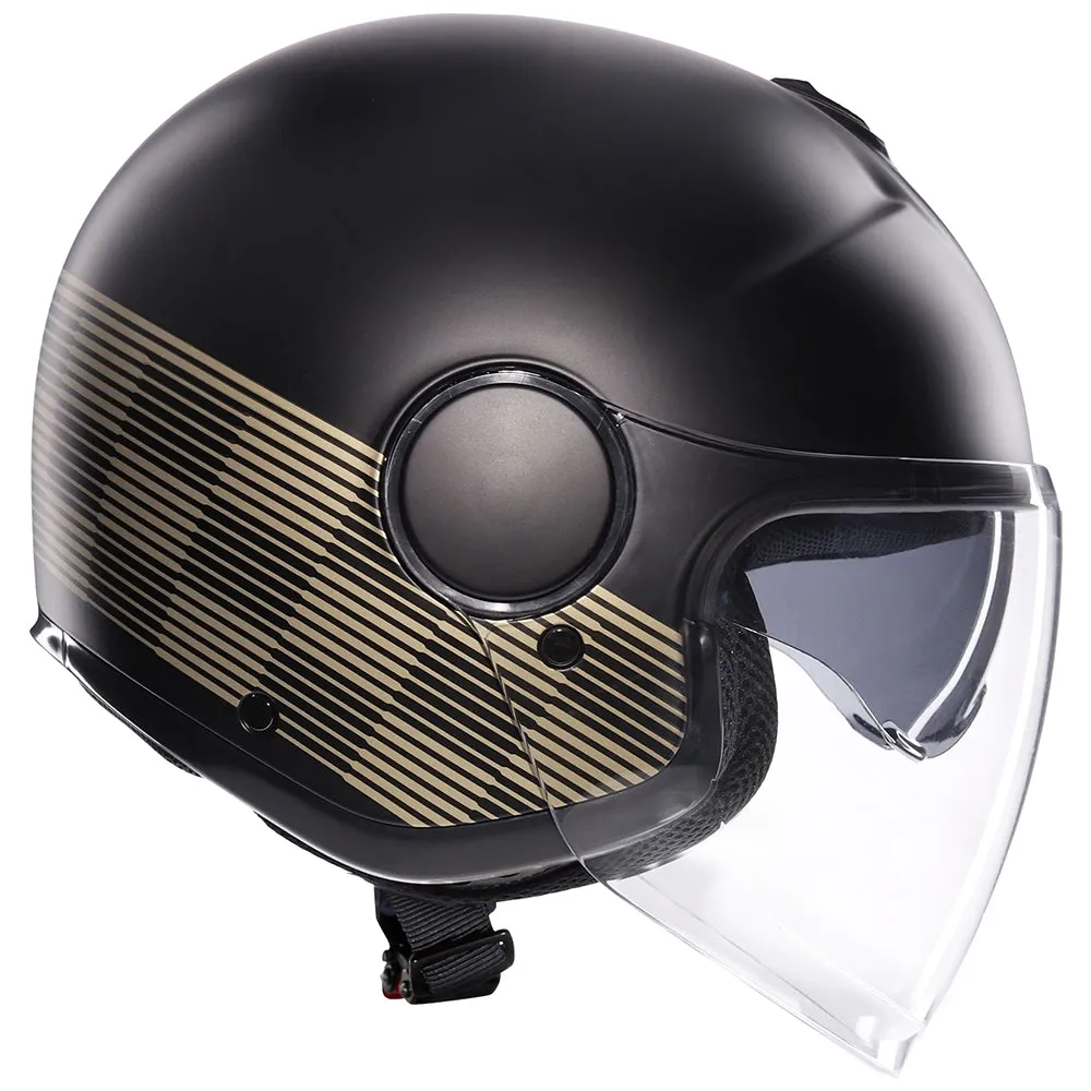 AGV ETERES [PONZA MATT BLACK/GOLD]