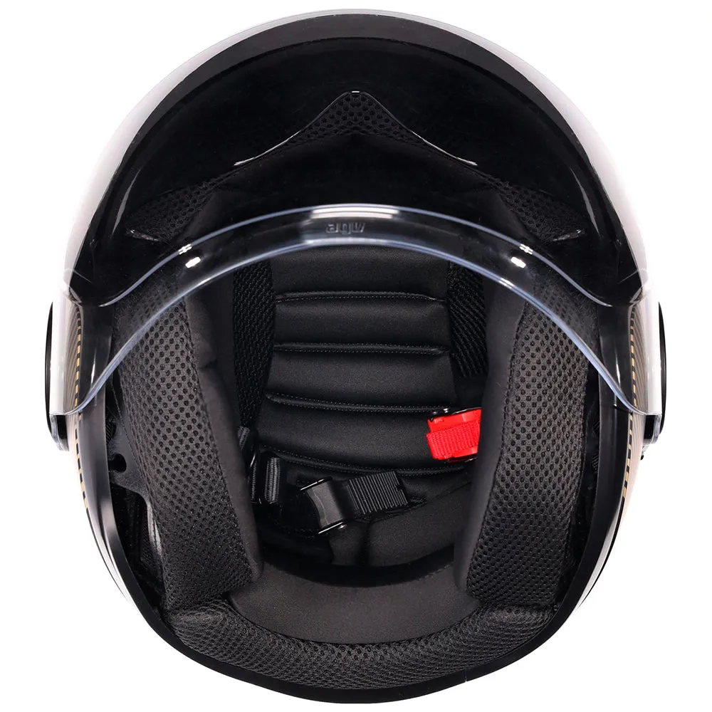 AGV ETERES [PONZA MATT BLACK/GOLD]