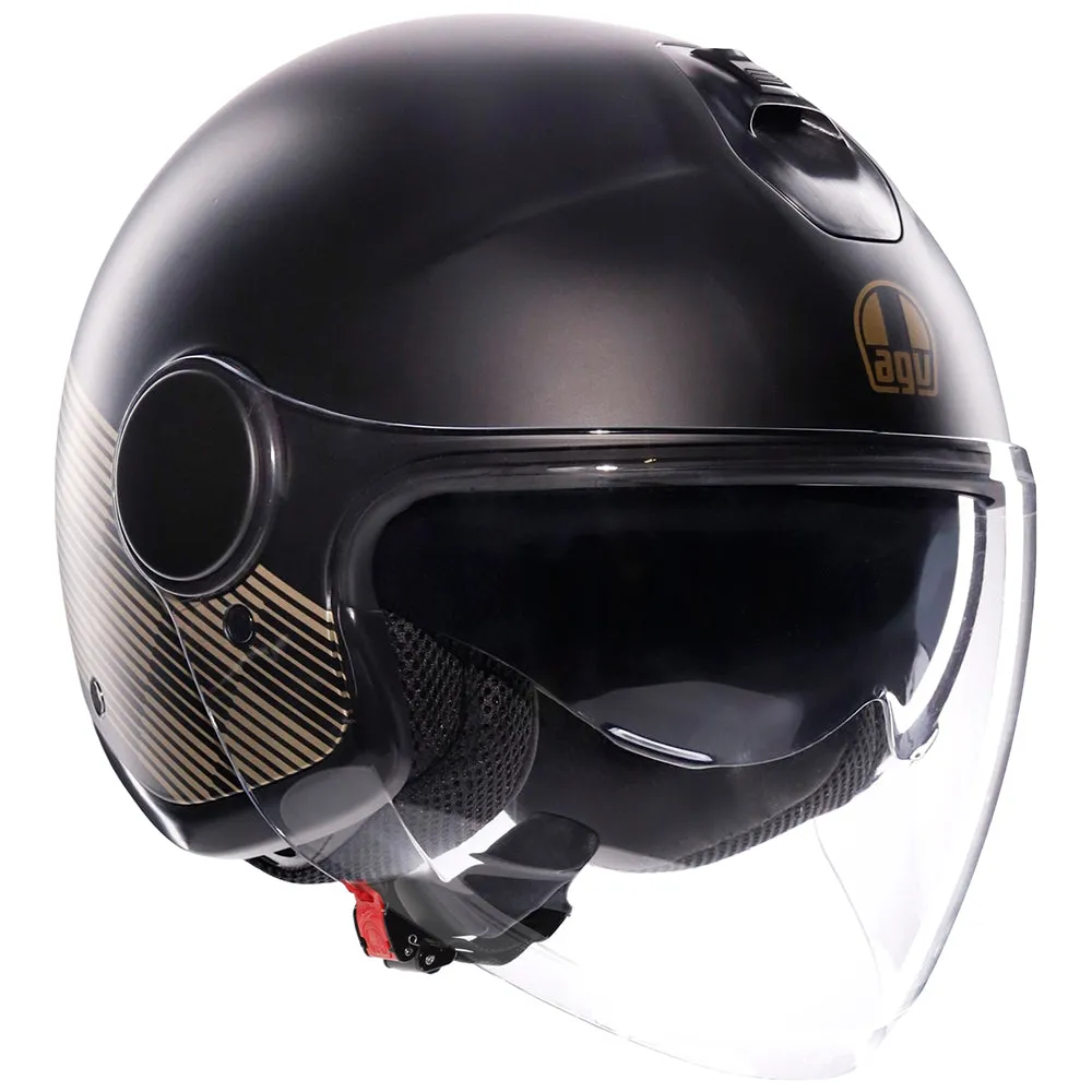 AGV ETERES [PONZA MATT BLACK/GOLD]