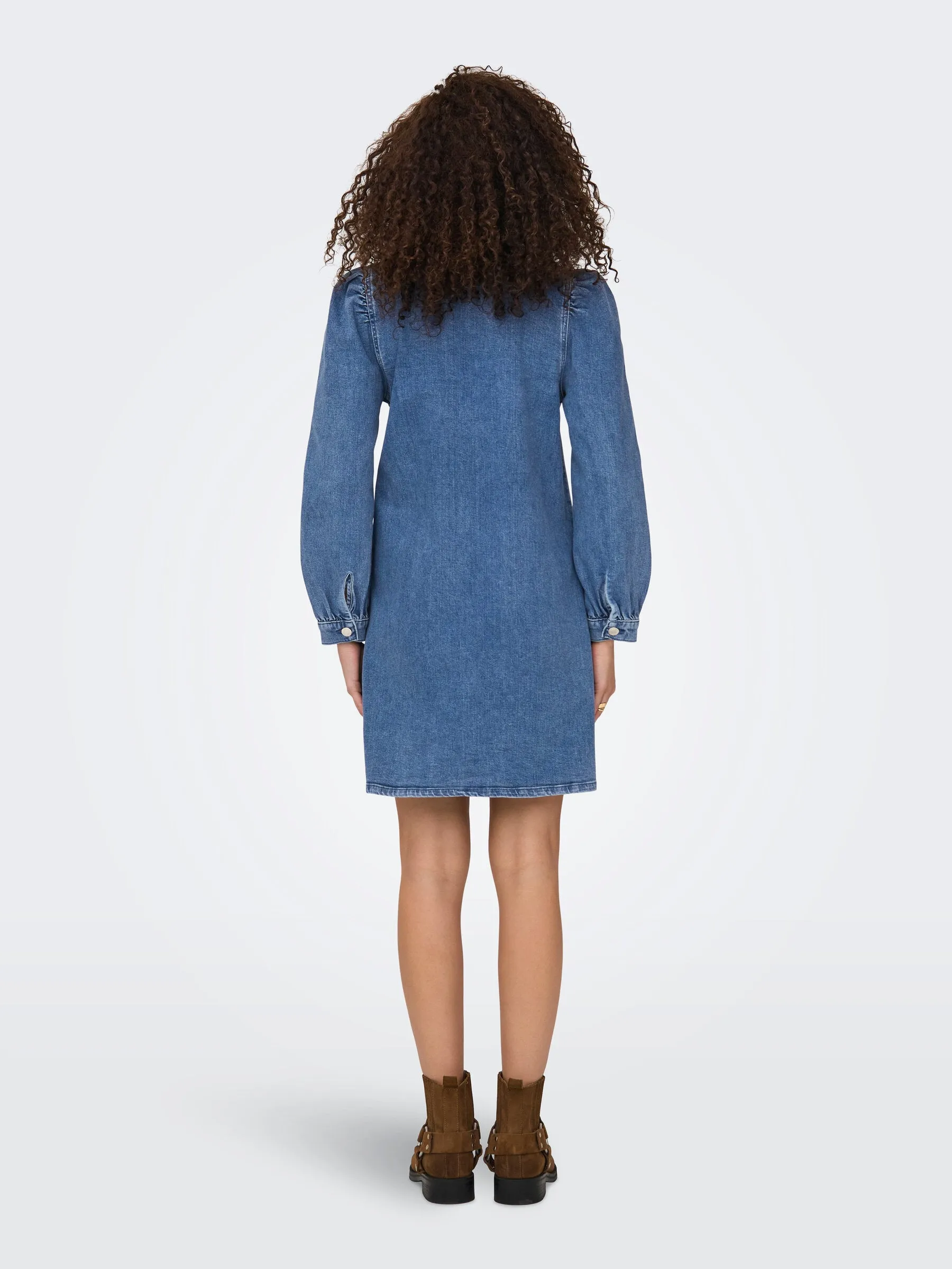 Alma Blue Denim Shirt Dress