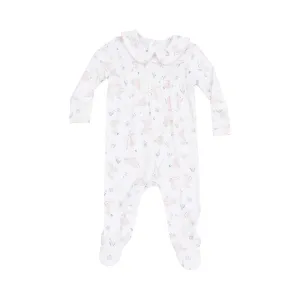 Angel Dear Bunny and Duck Smocked Peter Pan Footie