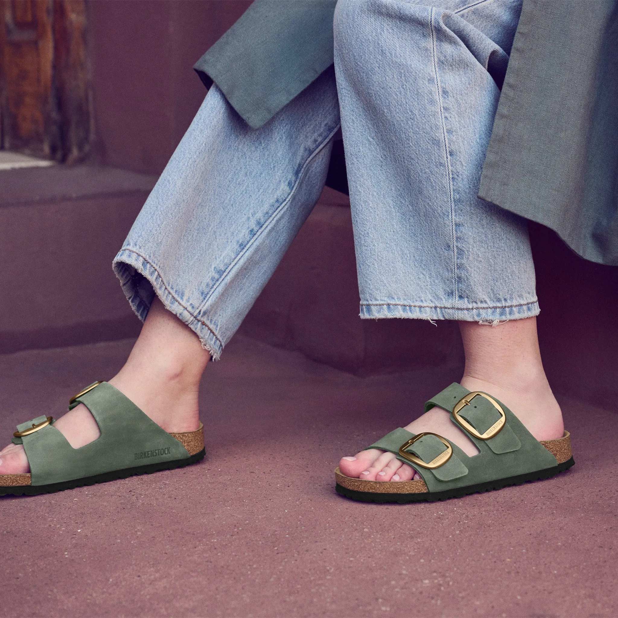 ARIZONA BIG BUCKLE - THYME - NUBUCK