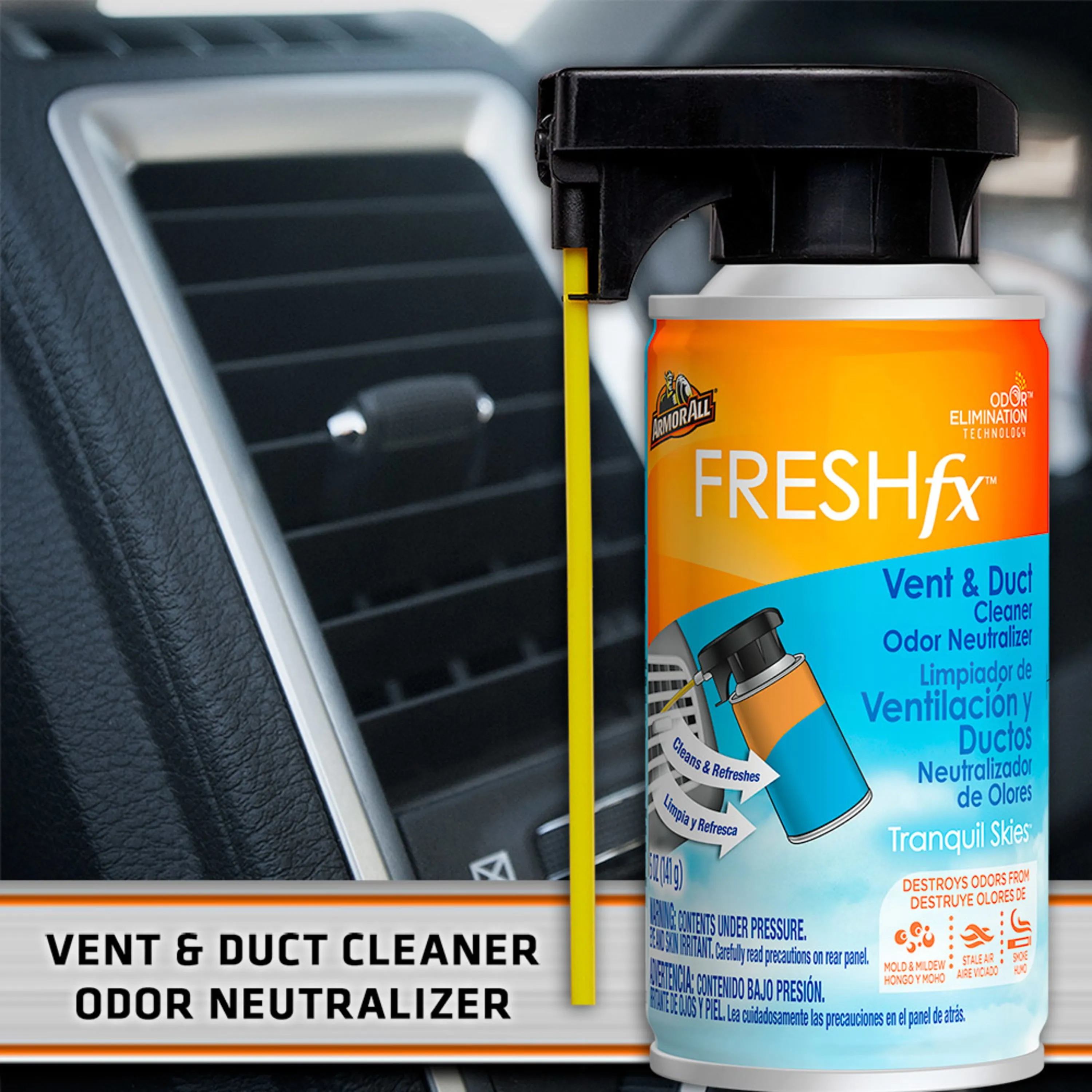 Armor All CAR VENT & DUCT CLEANER ODOR NEUTRALIZER AUTOMOTIVE HVAC AC SYSTEMS