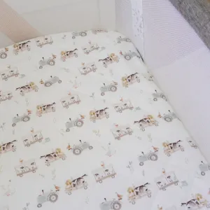 BAMBELLA DESIGNS CO-SLEEPER FITTED WATERPROOF SHEET | OAKWOOD FARM