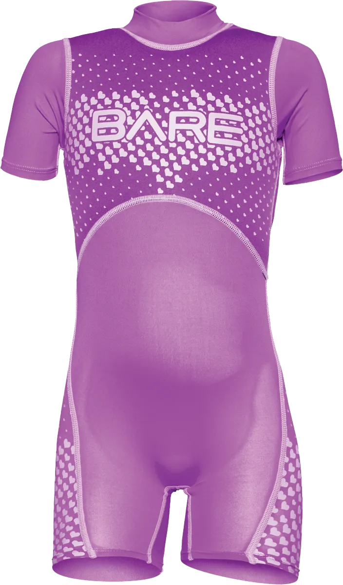 Bare Children's 1MM Dolphin Floaty Wetsuit - Pink 4 and 6 in stock