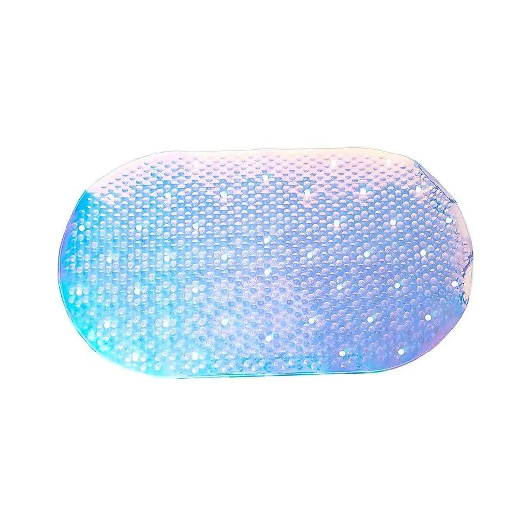 Bath Bliss Iridescent Anti-Slip Bath Mat, One Size, Silver