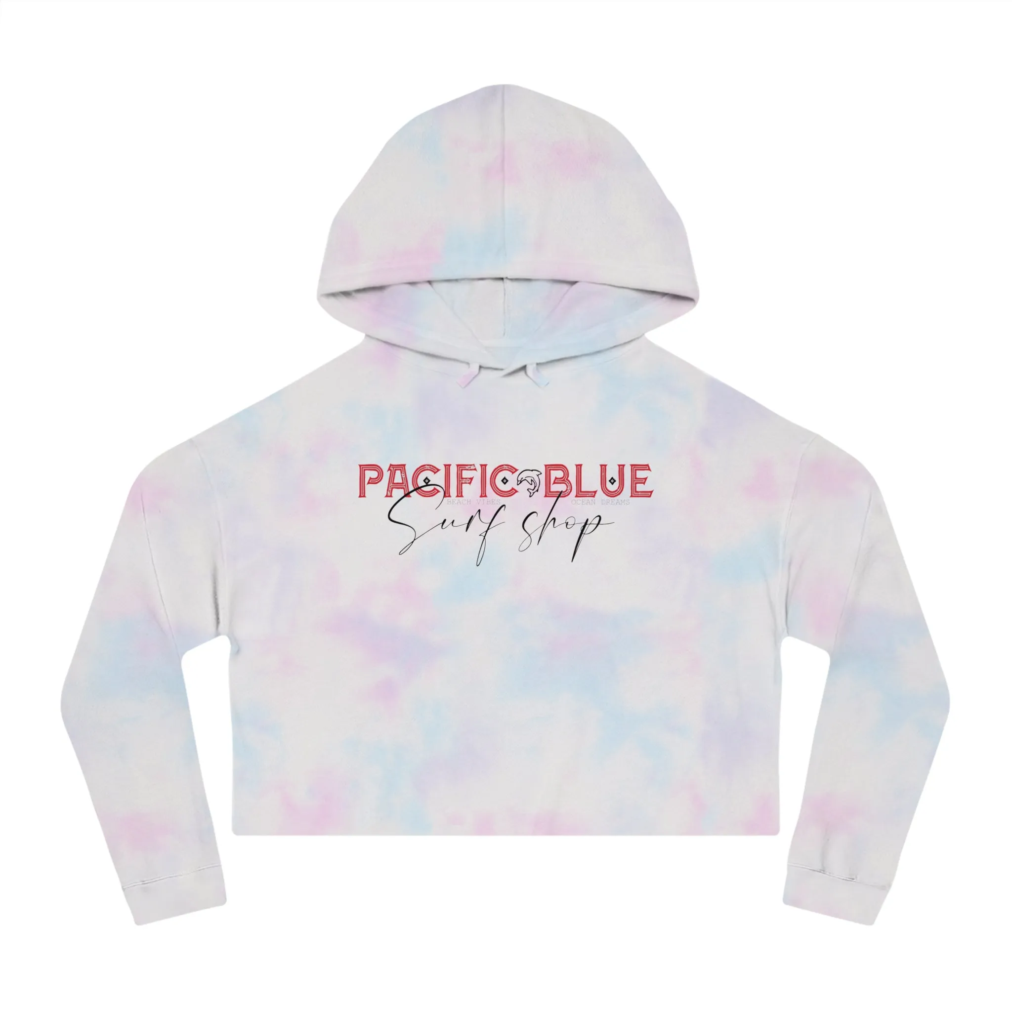 Beach Vibes, Ocean Dreams/ Pacific Blue Surf Shop/ WCI Women’s Cropped Hoodie