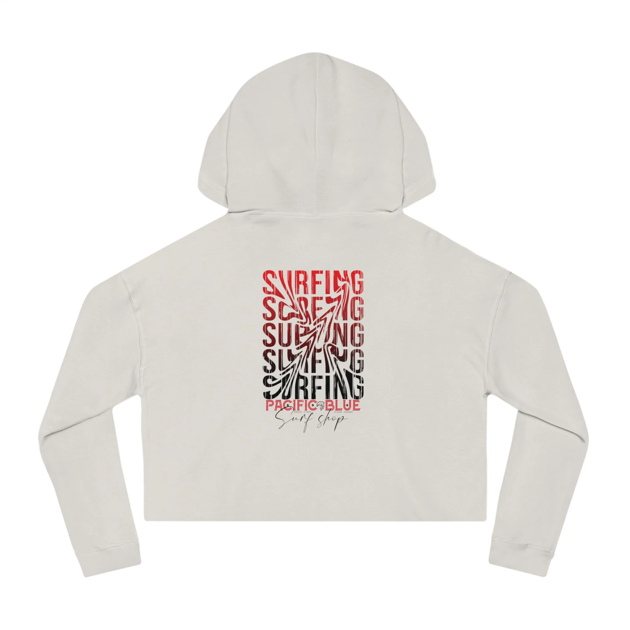 Beach Vibes, Ocean Dreams/ Pacific Blue Surf Shop/ WCI Women’s Cropped Hoodie