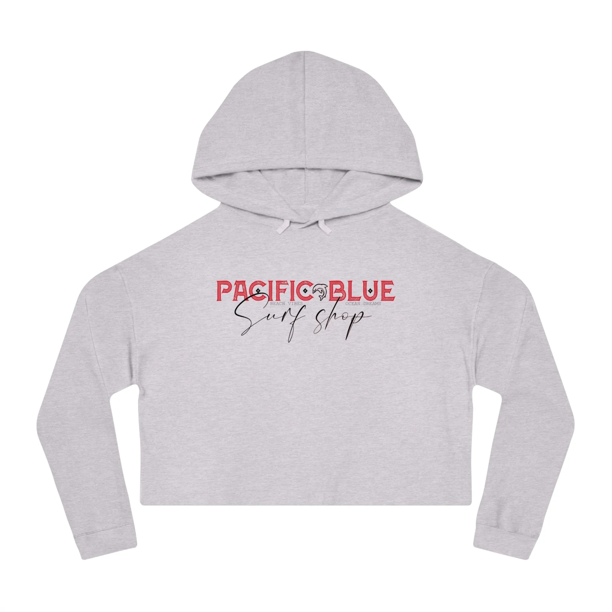 Beach Vibes, Ocean Dreams/ Pacific Blue Surf Shop/ WCI Women’s Cropped Hoodie