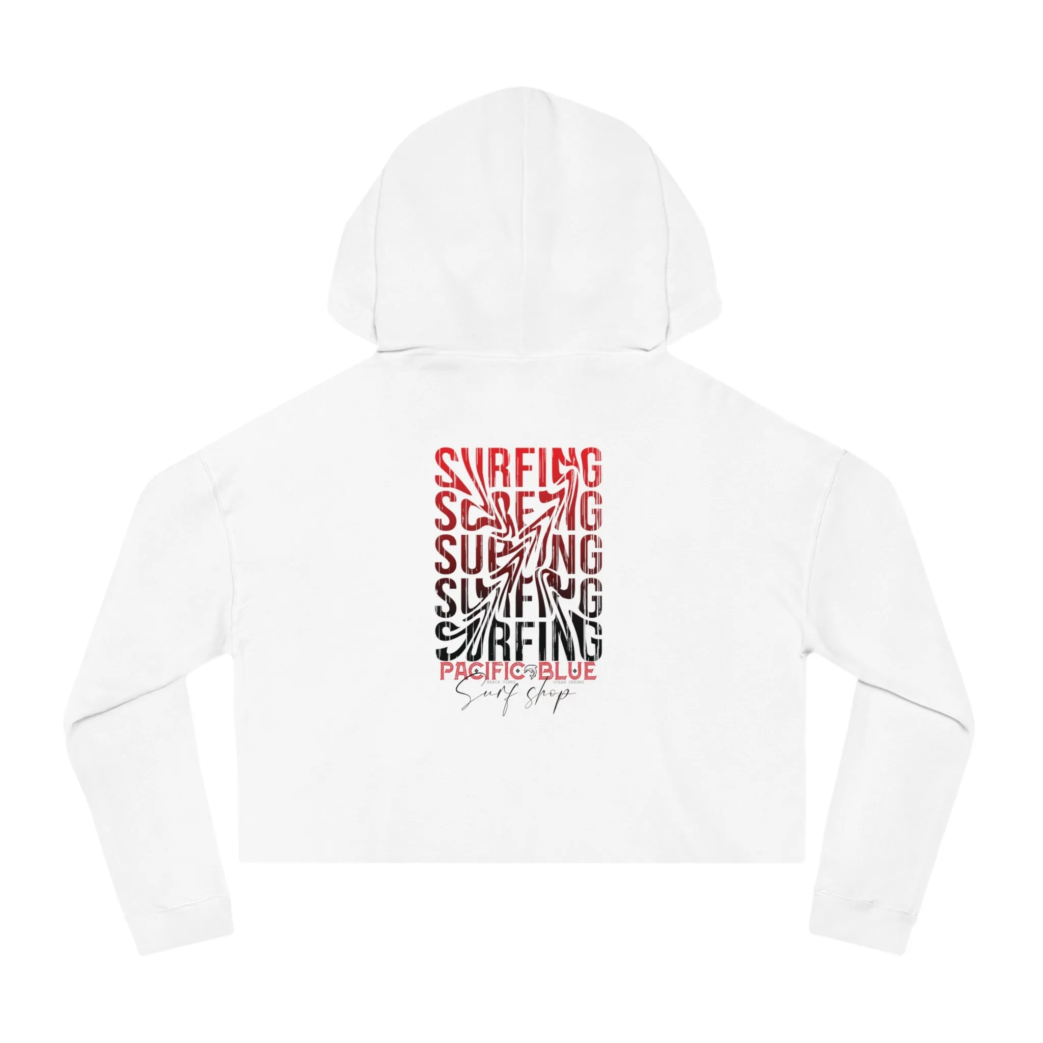 Beach Vibes, Ocean Dreams/ Pacific Blue Surf Shop/ WCI Women’s Cropped Hoodie
