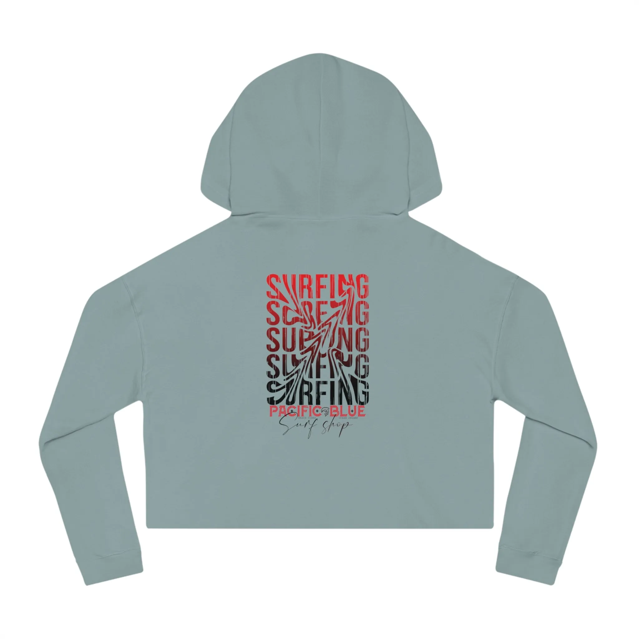 Beach Vibes, Ocean Dreams/ Pacific Blue Surf Shop/ WCI Women’s Cropped Hoodie