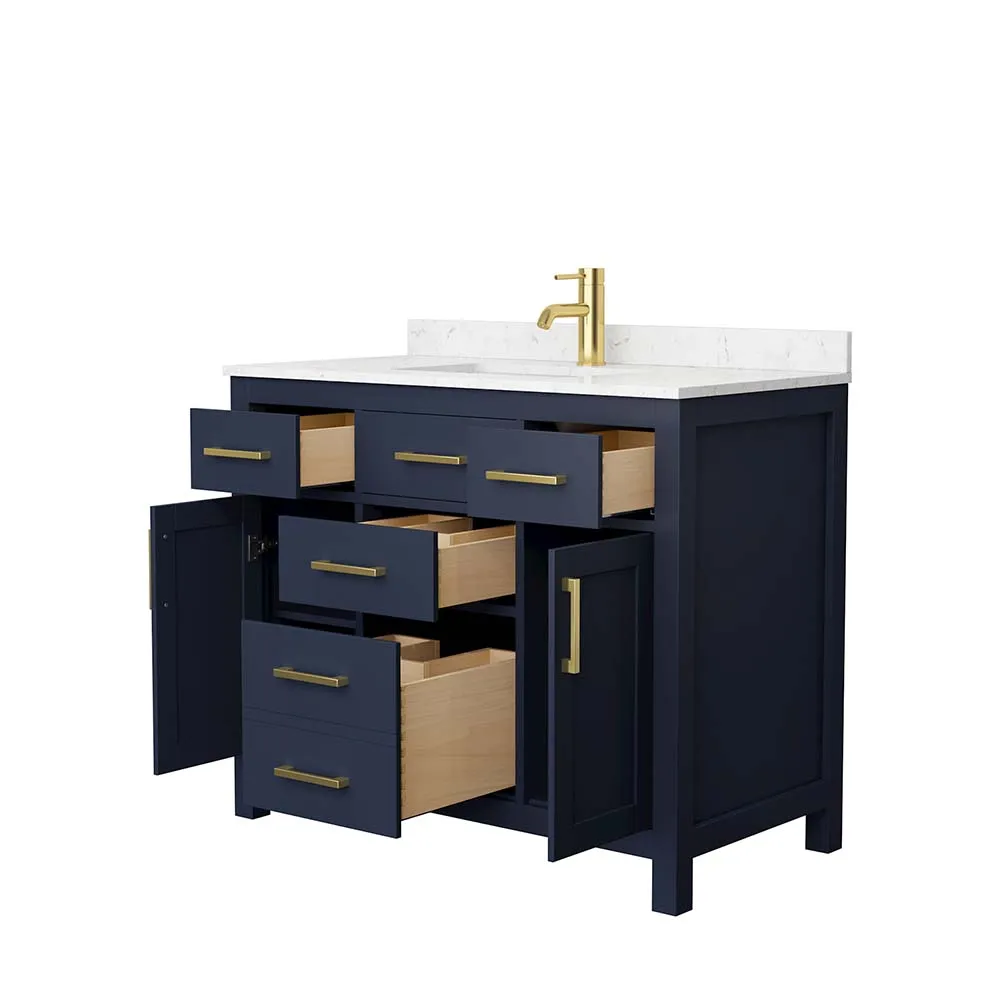 Beckett 42 Inch Single Bathroom Vanity in Dark Blue