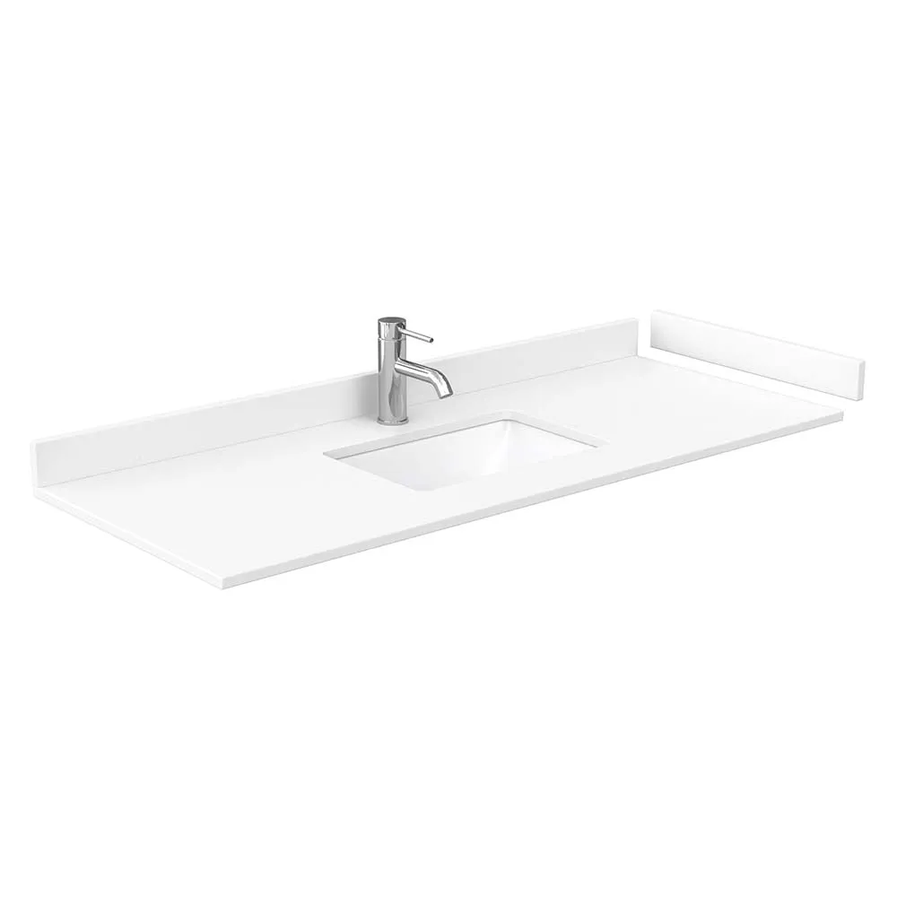 Beckett 54 Inch Single Bathroom Vanity in Dark Blue