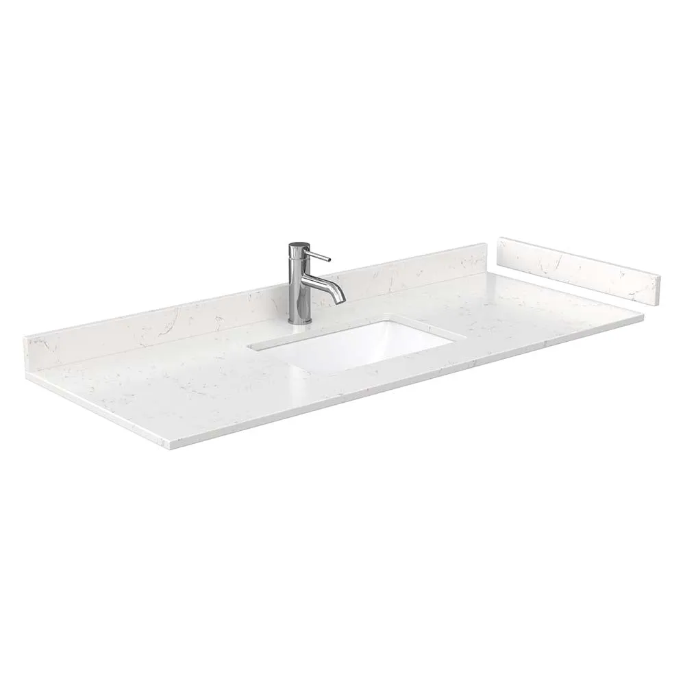 Beckett 54 Inch Single Bathroom Vanity in Dark Gray
