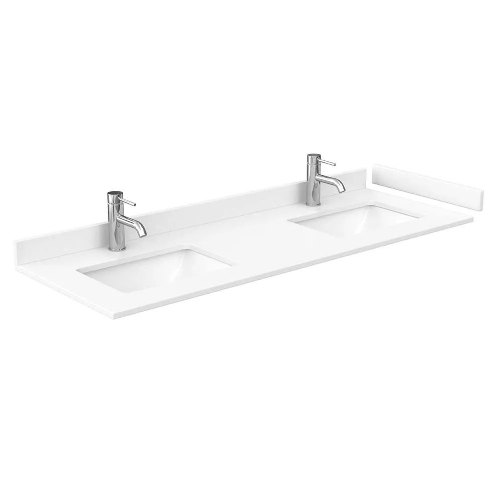 Beckett 60 Inch Double Bathroom Vanity in Dark Gray