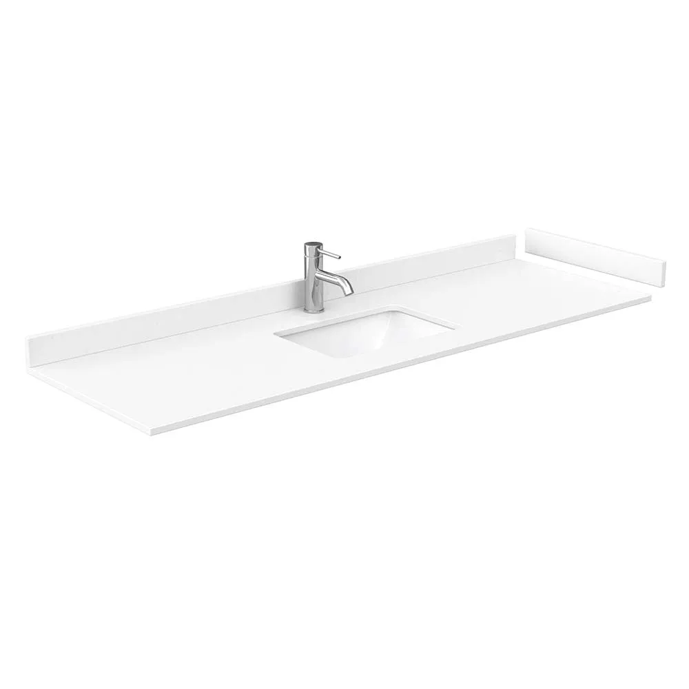 Beckett 66 Inch Single Bathroom Vanity in Dark Gray