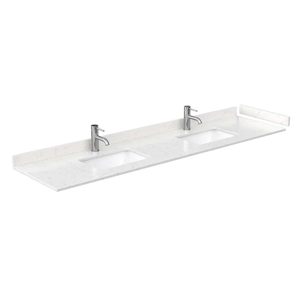 Beckett 84 Inch Double Bathroom Vanity in Dark Blue
