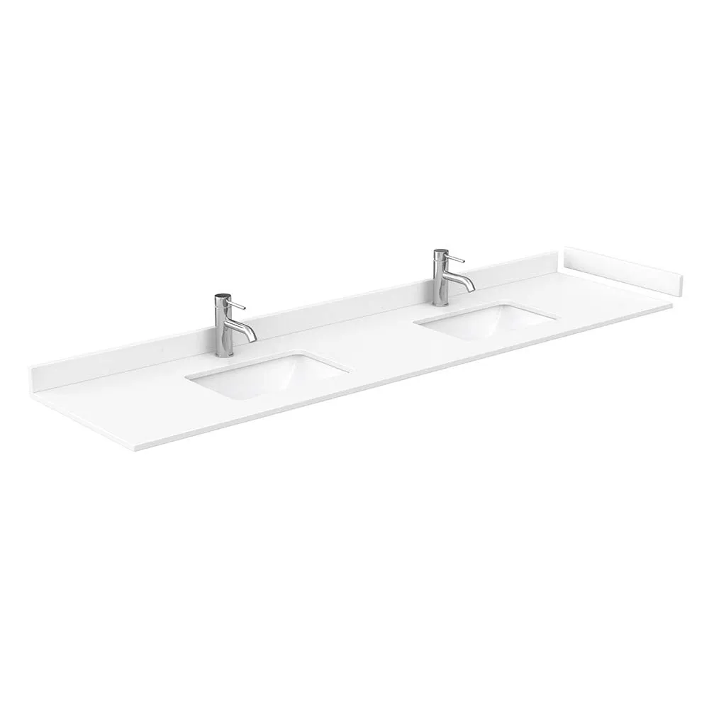 Beckett 84 Inch Double Bathroom Vanity in Dark Gray