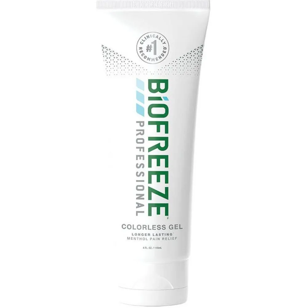 Biofreeze Professional Pain Relieving Gel - Topical Analgesic | COLORLESS / 4 oz. Tube by Biofreeze