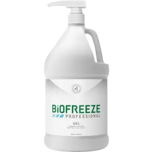 Biofreeze Professional Pain Relieving Gel - Topical Analgesic | GREEN / 1 Gallon with Pump by Biofreeze