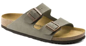 Birkenstock Arizona Sandals - Stone Birkibuc | Comfortable Cork Footbed