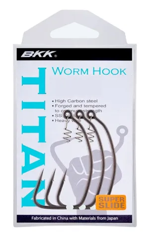 BKK Titan Ultra Duty Unweighted Weedless Worm Hook