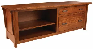 Boston - Amish Handcrafted Low Credenza