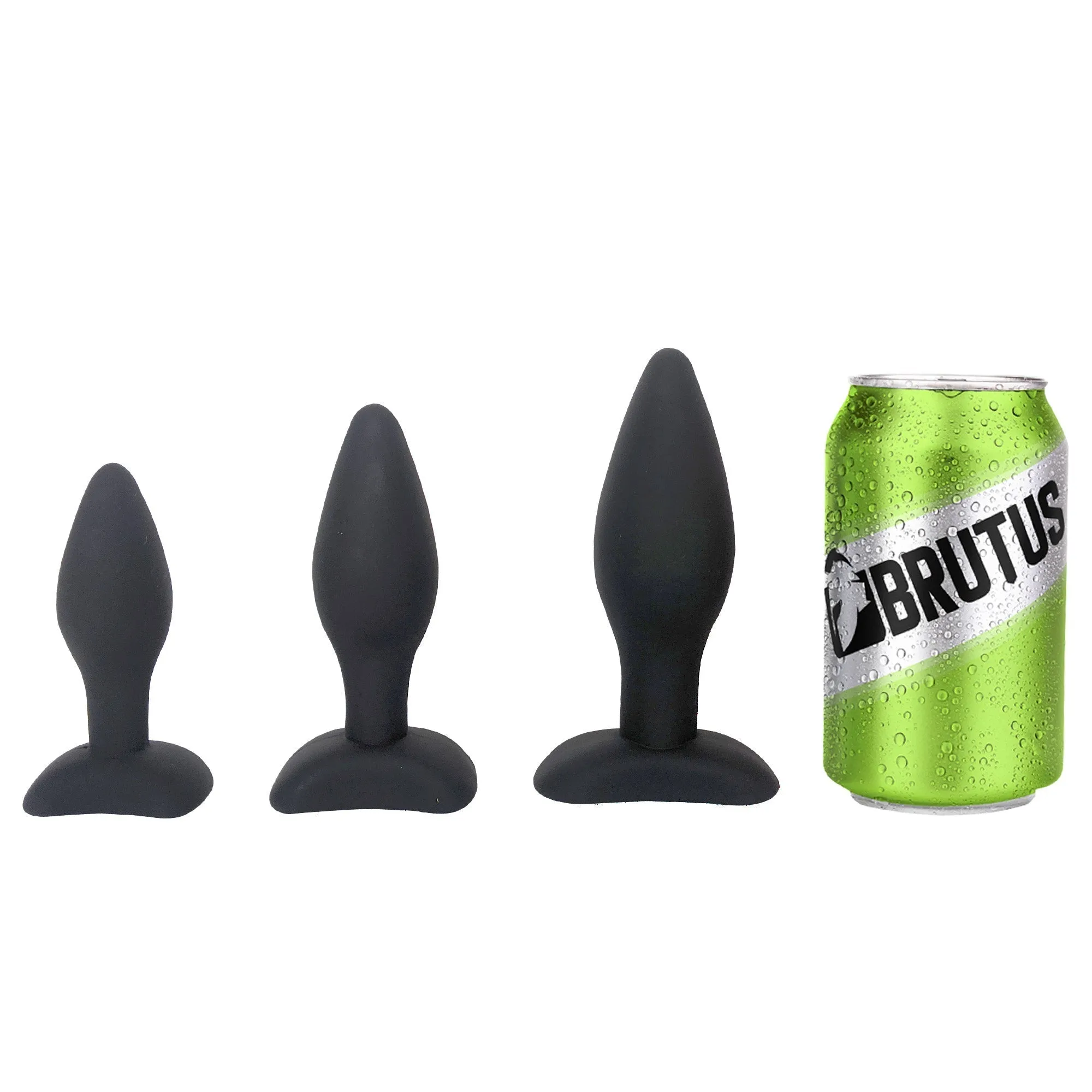 Brutus - Buttplug Set - Siliconen Anaal Pluggen - 3 stuks - Ass Plug Training Kit 3 Pcs.