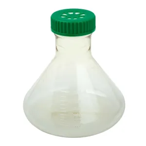 CELLTREAT 229860 2L Fernbach Flask, Vent Cap, Plain Bottom, Sterile (6/pk)