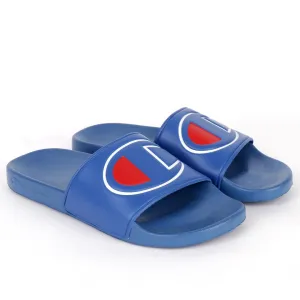 Champ Life Circle Logo Ipo Men's Slides -Blue
