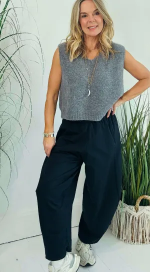 Cocoon pant black