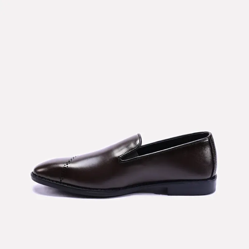 Colton Brown Slip On Dress Shoes 0111080