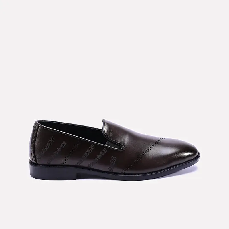 Colton Brown Slip On Dress Shoes 0111080