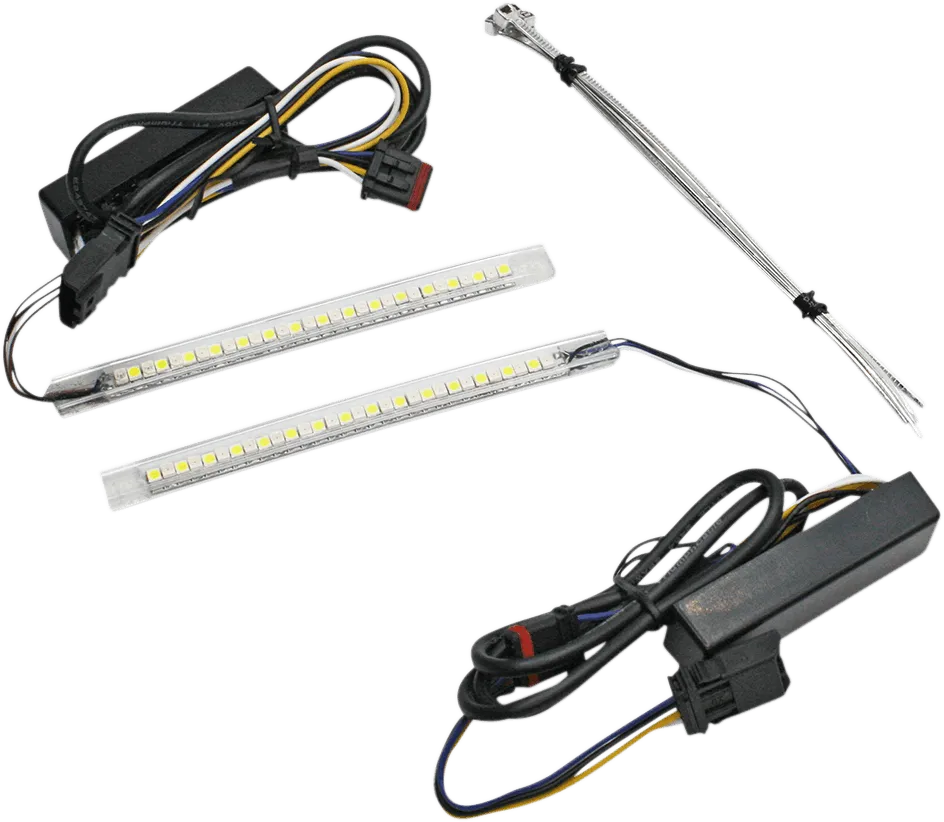 Custom Dynamics CDVENT-TF-AWKIT Lighted Fairing Vent Trim - White DRL with Amber Turn Signals