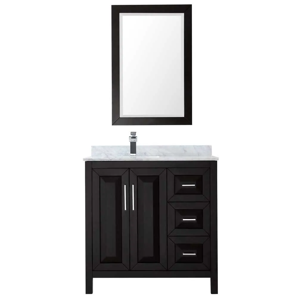 Daria 36 Inch Single Bathroom Vanity in Dark Espresso