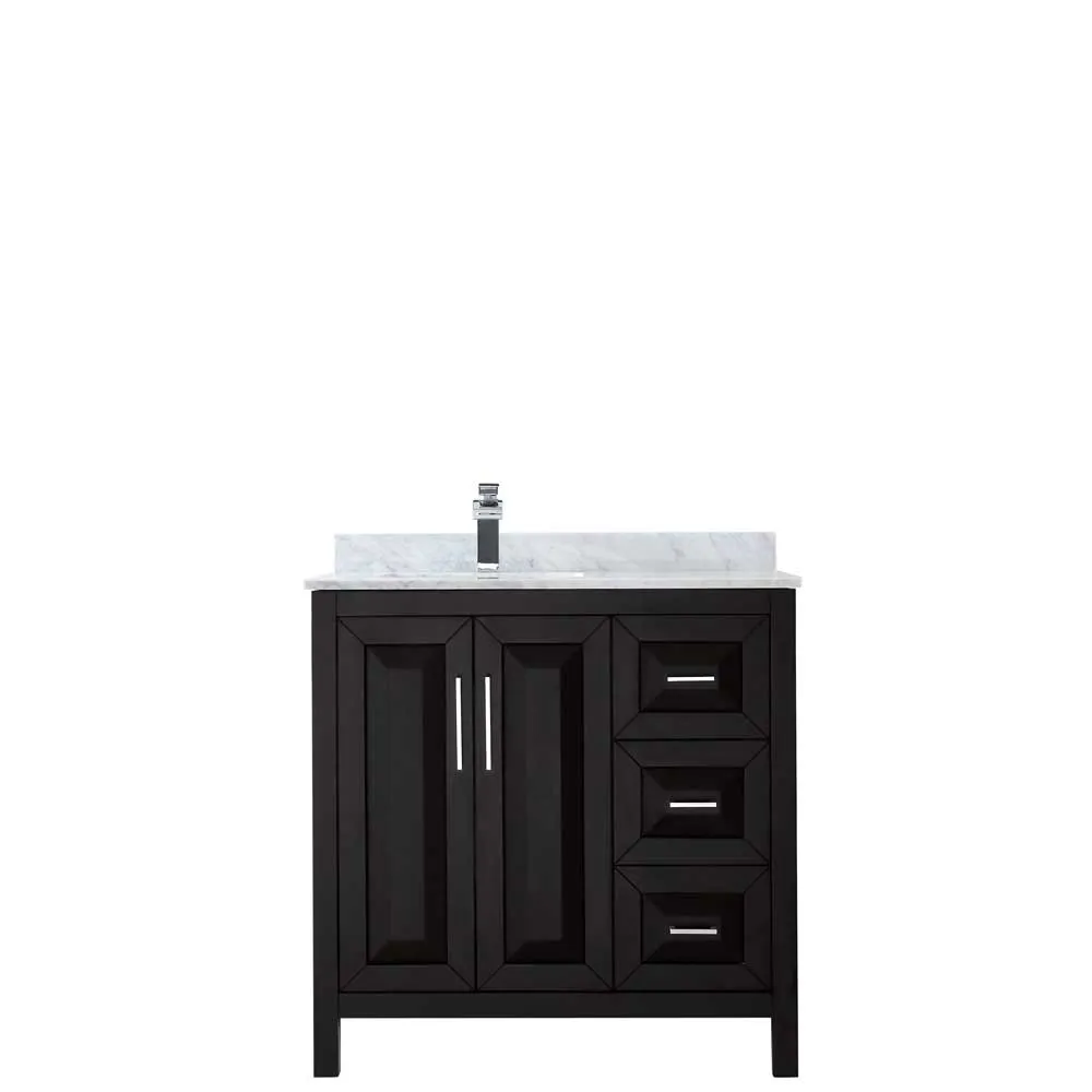 Daria 36 Inch Single Bathroom Vanity in Dark Espresso
