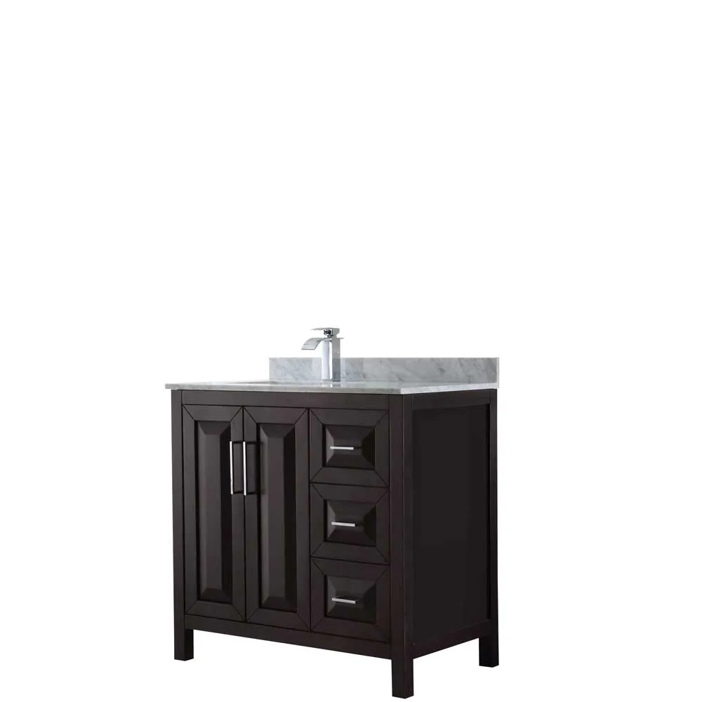 Daria 36 Inch Single Bathroom Vanity in Dark Espresso