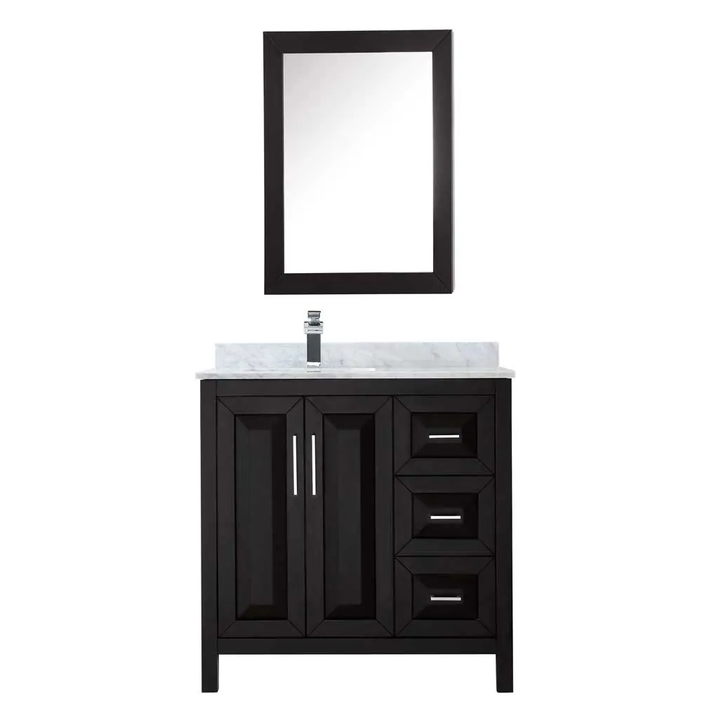 Daria 36 Inch Single Bathroom Vanity in Dark Espresso